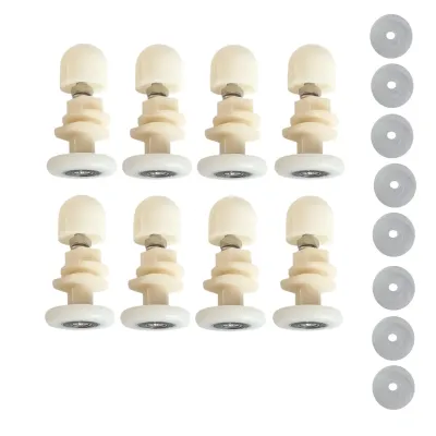 Ritentiņu komplekts dušas kabīnes durvīm, Ø 27 mm (8 gab.)